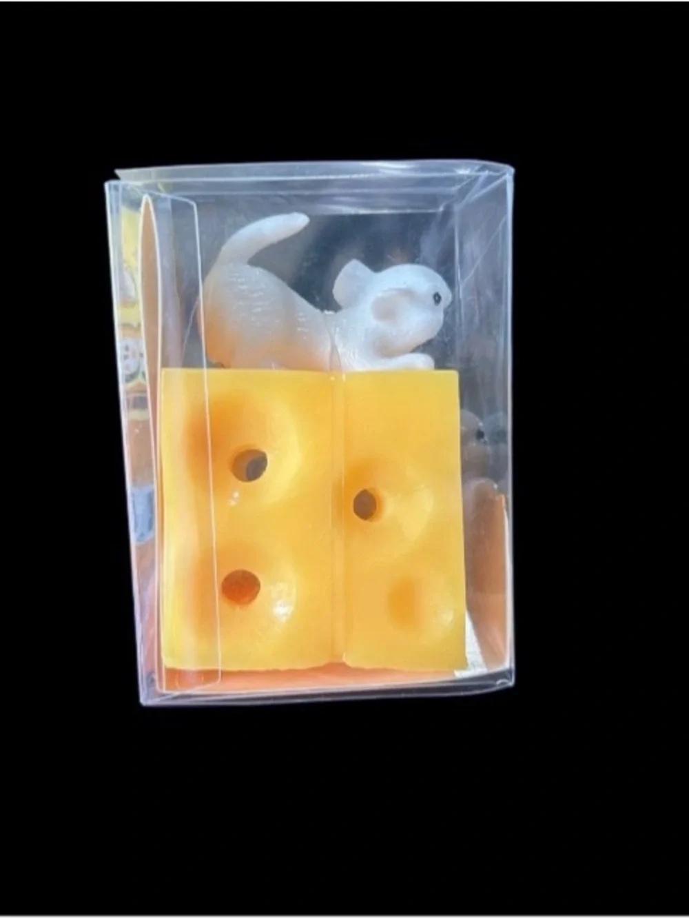 Stress Ball Ja-Ru Cheese Cube Mice Stretchy Squeeze Fidget Toy 3” Sensory Squish
